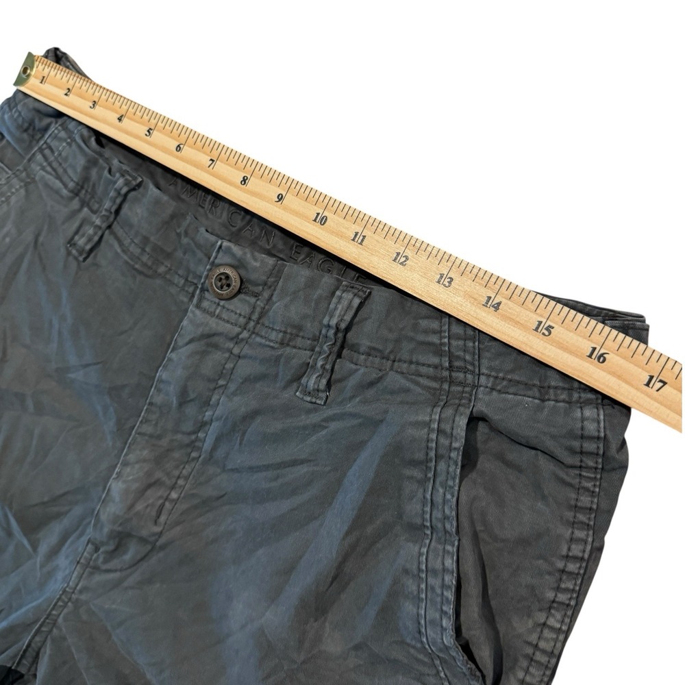 American Eagle Cargo Shorts Mens 34 Grey Extreme Flex Relaxed Longer Length Y2K - Picture 5 of 6